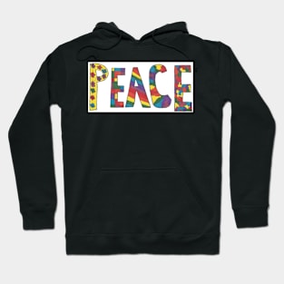 Peace: Word Art Hoodie